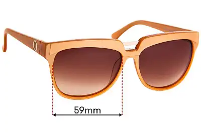Oroton  Anahita Replacement Lenses 59mm wide 