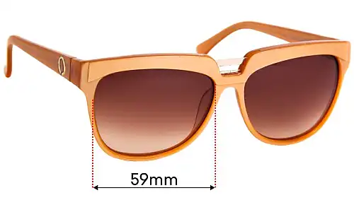 Sunglass Fix Replacement Lenses for Oroton Anahita - 59mm Wide Oroton Anahita Replacement Lenses 59mm wide