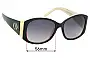 Sunglass Fix Replacement Lenses for Oroton  Ashima - 56mm Wide 
