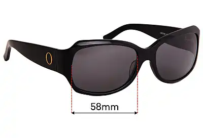 Oroton  Sunrise Replacement Lenses 58mm wide 