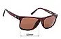 Sunglass Fix Replacement Lenses for Otis Casa Bay - 56mm Wide 