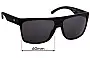 Sunglass Fix Replacement Lenses for Otis Young Blood Sport - 60mm Wide 