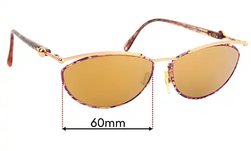Sunglass Fix Replacement Lenses for Paloma Picasso  Paloma Picasso 3778 48 - 60mm Wide 