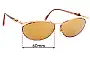 Sunglass Fix Replacement Lenses for Paloma Picasso  Paloma Picasso 3778 48 - 60mm Wide 