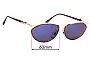 Sunglass Fix Lentes de Repuesto para Paloma Picasso  3829 - 60mm Wide 