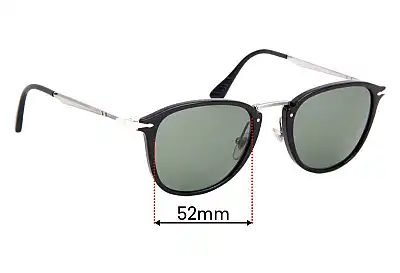 Persol 3165-S Lentes de Repuesto 52mm wide 