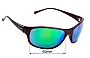 Sunglass Fix Replacement Lenses for Police S1668 - 65mm Wide 
