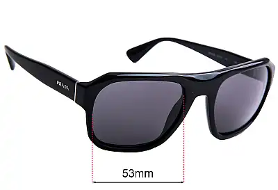 Prada SPR02S Ersatzgläser 55mm wide 
