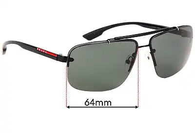 Prada SPS52O Ersatzgläser 64mm wide 