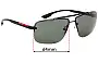 Sunglass Fix Ersatzgläser für Prada SPS52O - 64mm Wide 