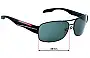 Sunglass Fix Replacement Lenses for Prada SPS53NA - 65mm Wide 