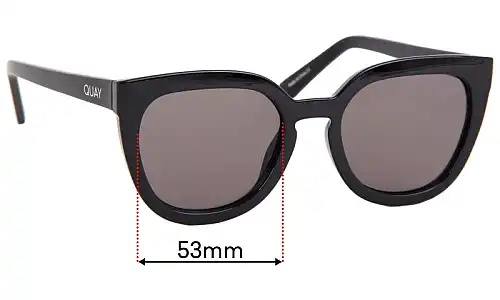 Sunglass Fix Replacement Lenses for Quay Noosa - 53mm Wide Sunglass Fix Replacement Lenses for Quay Noosa - 53mm Wide