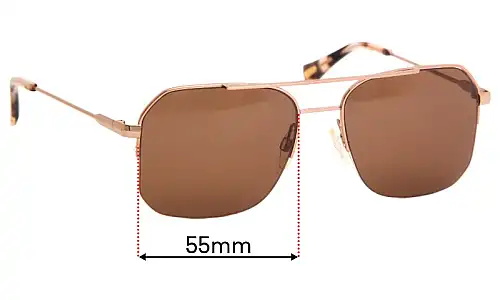 Sunglass Fix Replacement Lenses for Raen Munroe - 55mm Wide 
