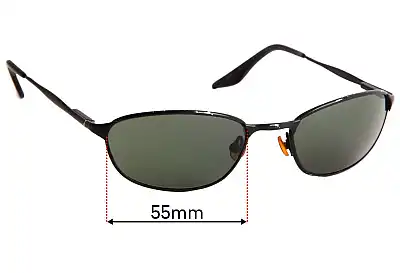 Ray-Ban B&L W2963 Replacement Lenses 55mm wide 