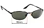 Sunglass Fix Replacement Lenses for Ray-Ban B&L W2963 - 55mm Wide 