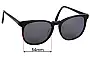 Sunglass Fix Replacement Lenses for Ray-Ban B&L Kissena - 54mm Wide 