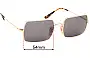 Sunglass Fix Replacement Lenses for Ray-Ban RB1969 Rectangle - 54mm Wide 