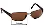 Sunglass Fix Replacement Lenses for Ray-Ban RB3189 Leather II - 58mm Wide 
