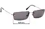 Sunglass Fix Verres de Remplacement pour Ray-Ban RB3199 Rimless Rectangle - 57mm Wide 
