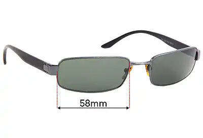 Ray-Ban RB3256 Replacement Lenses 58mm wide 