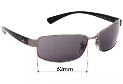 Ray-Ban RB3364 Ersatzlinsen 62mm wide 