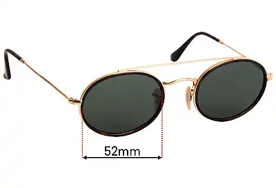 Ray-Ban RB3847-N Replacement Lenses 52mm wide 