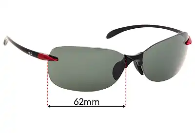 Ray-Ban RB4142 Replacement Lenses 62mm wide 
