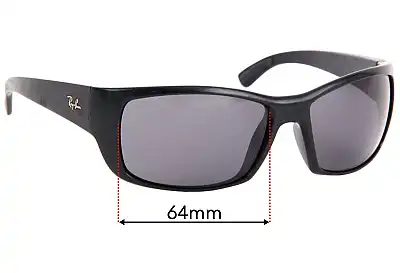 Ray-Ban RB4149 Replacement Lenses 64mm wide 