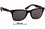 Sunglass Fix Replacement Lenses for Ray-Ban RB4195-M Scuderia Ferrari Collection - 52mm Wide 