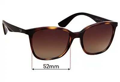 Ray-Ban RB7066 Replacement Lenses 52mm wide 