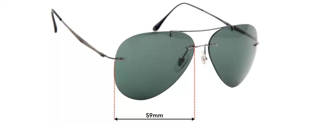 Ray-Ban RB8055 59mm Lens Replacement