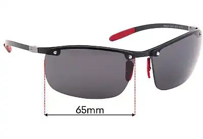 Ray-Ban RB8305-M Tech Replacement Lenses 65mm wide 