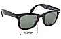 Sunglass Fix Replacement Lenses for Ray-Ban RB4105 Folding Wayfarer - 50mm Wide 