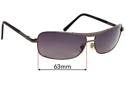 Ray-Ban WC 8022 Replacement Lenses 63mm wide 