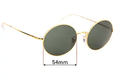 Ray-Ban RB1970 Oval Replacement Lenses 54mm wide 