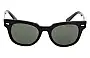 Ray Ban Meteor RB2168 Replacement Sunglass Lenses - 50mm wide Front View 