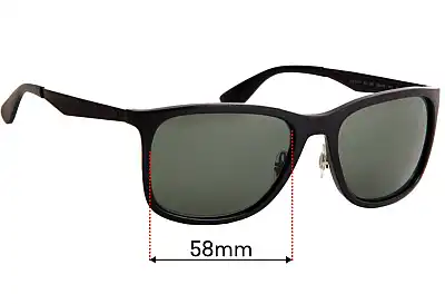 Ray-Ban RB4313 Ersatzgläser 58mm wide 