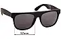 Sunglass Fix Ersatzgläser für Retro Super Future Flat Top Wayfarer - 57mm Wide 