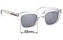 Sunglass Fix Ersatzgläser für Retro Super Future Giusto - 50mm Wide 