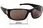 Sunglass Fix Replacement Lenses for Rev  Unknown Model - 41mm - 62mm Wide 