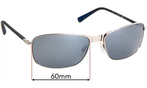 Sunglass Fix Replacement Lenses for Revo RE1084 Decoy - 60mm Wide 