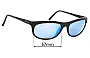Sunglass Fix Lentes de Repuesto para Revo 1001- 001 Vintage - 57mm Wide 