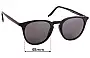 Sunglass Fix Replacement Lenses for Rispoli Chamberlain RS0017 - 48mm Wide 