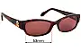 Sunglass Fix Replacement Lenses for Roberto Cavalli Alnair 816 - 53mm Wide 