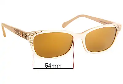 Roberto Cavalli Peacock 928 Replacement Lenses 54mm wide 
