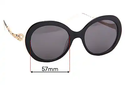 Roberto Cavalli RC918S Replacement Lenses 57mm wide 