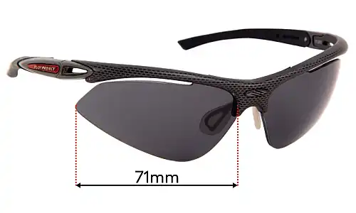 Sunglass Fix Ersatzgläser für Rudy Project Syluro - 71mm Wide 