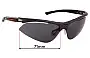 Sunglass Fix Ersatzgläser für Rudy Project Syluro - 71mm Wide 