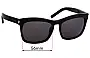 Sunglass Fix Replacement Lenses for Saint Laurent  SL 19 - 56mm Wide 