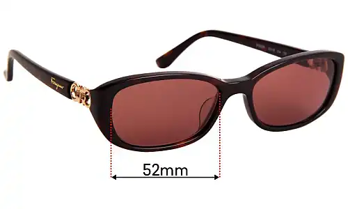 Sunglass Fix Replacement Lenses for Salvatore Ferragamo SF2622R - 52mm Wide 